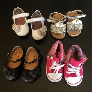 🔥sale🔥 Toddler girl size 4 shoe lot